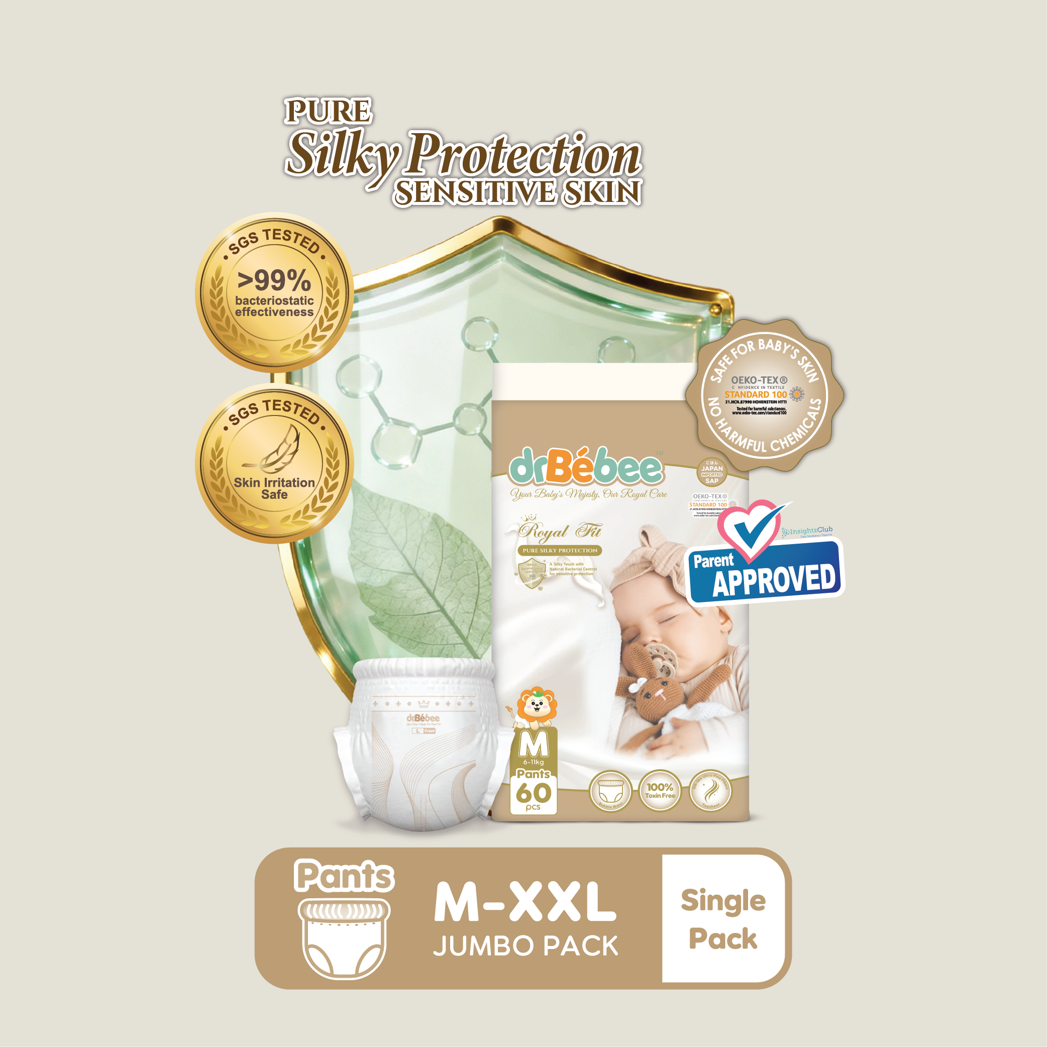 quần drBébee Royal Fit - Gói lẻ