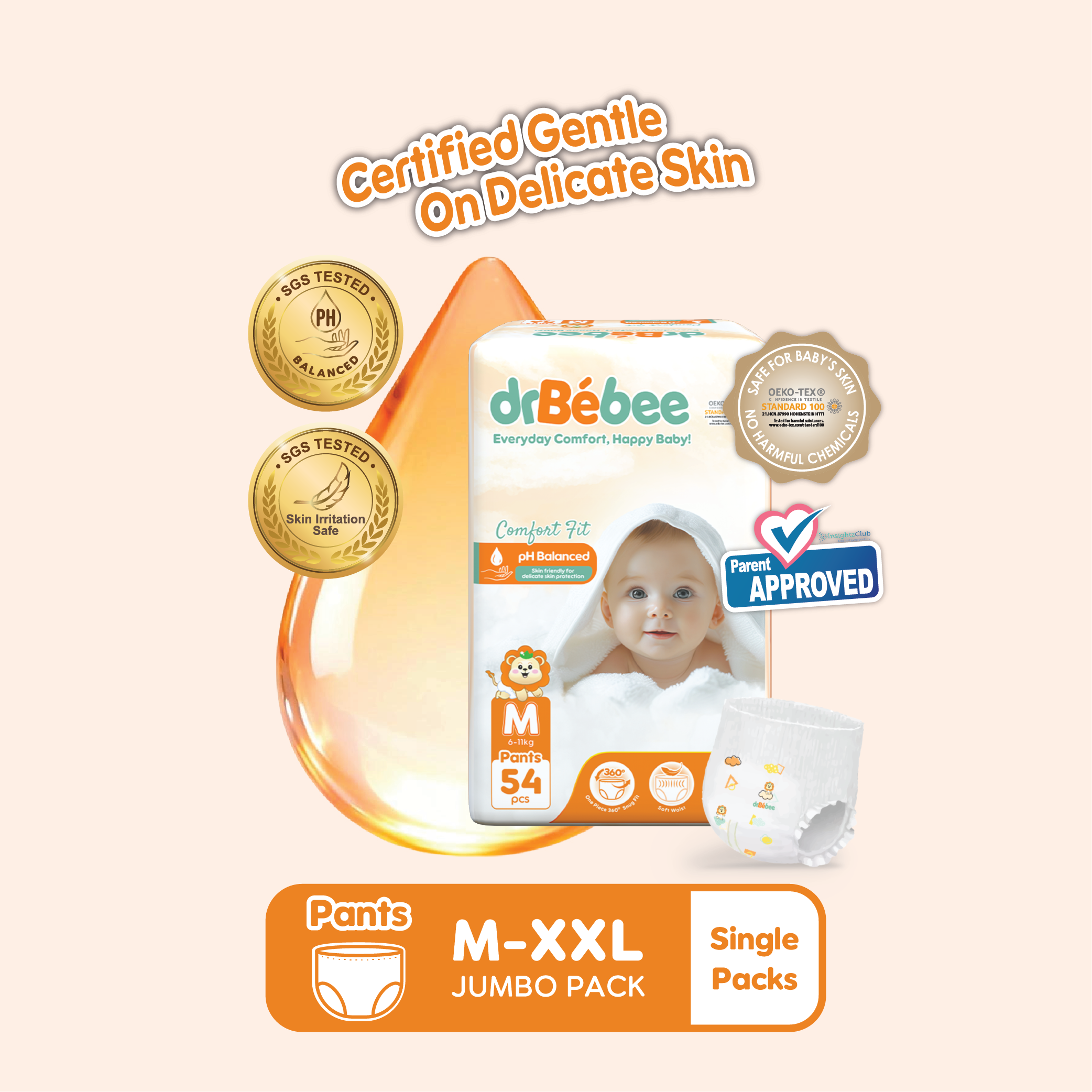 Tã quần drBébee Comfort Fit - Gói lẻ